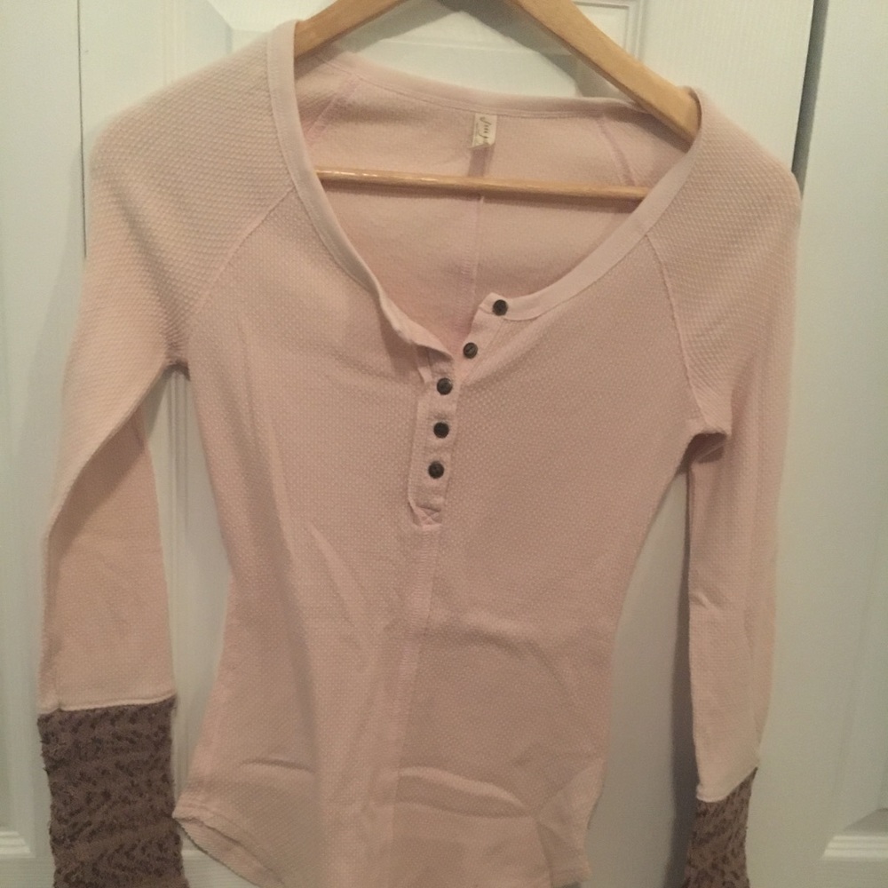 Free People Long Sleeve Button Down